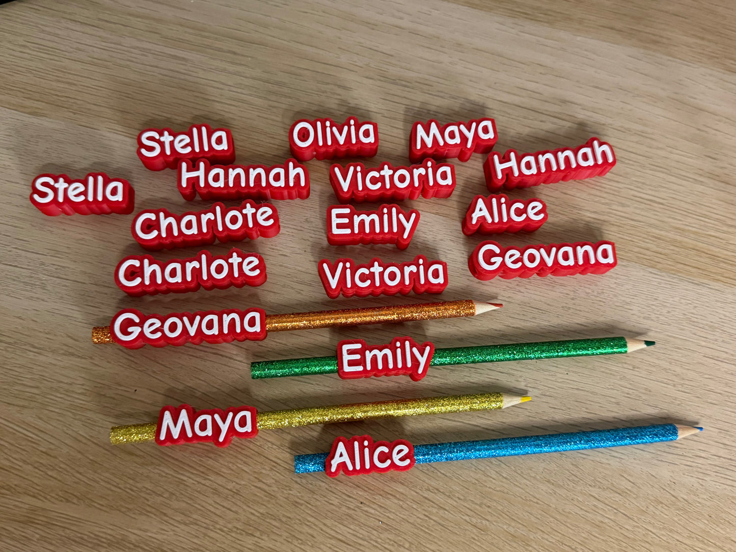 Pencil Name Topper