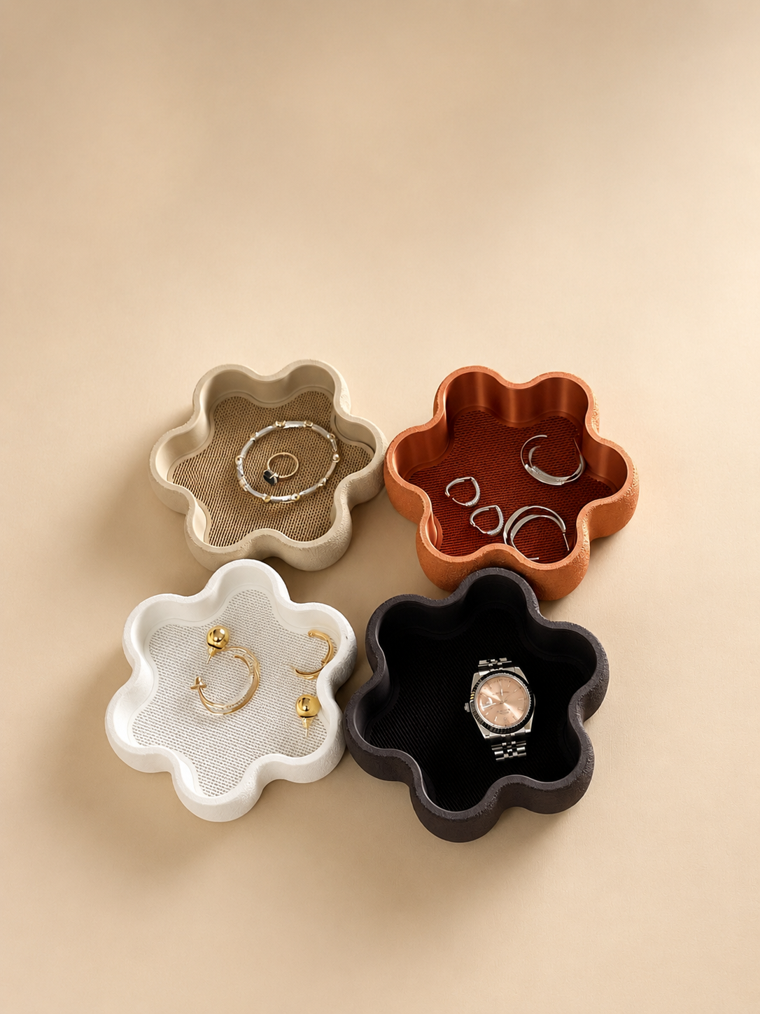 Jessy - Stackable Jewelry Tray Set