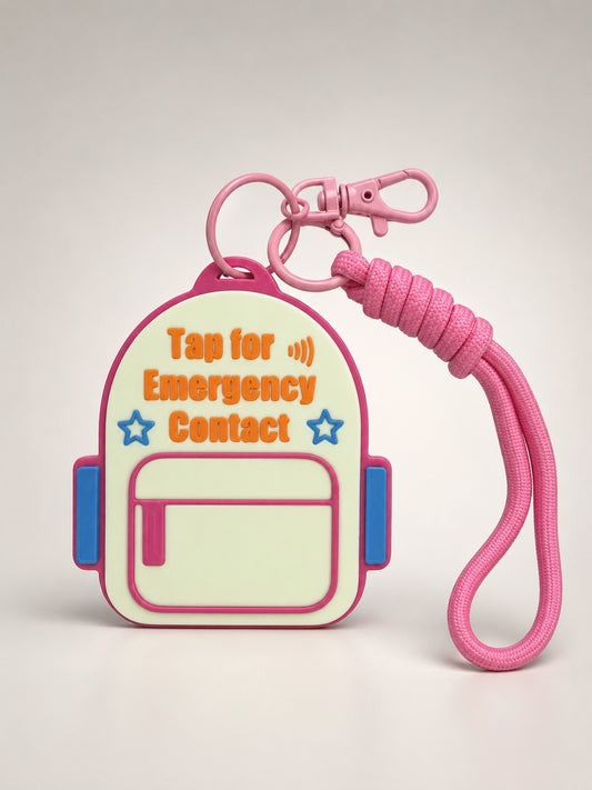 Kids Emergency Contact NFC Backpack Tag