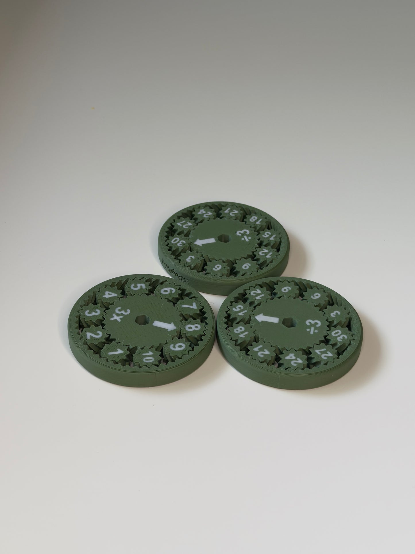Math Spinner Set – Multiplication & Division (2–9)