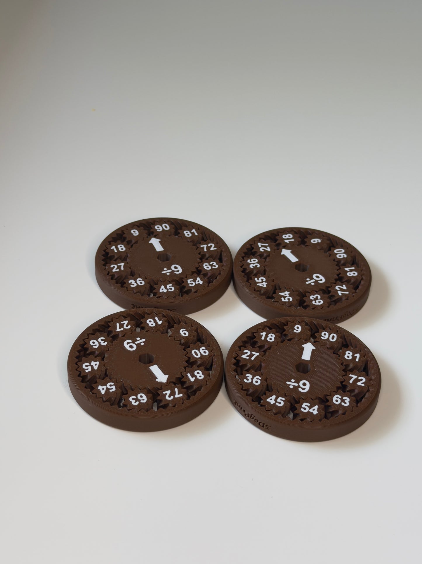 Math Spinner Set – Multiplication & Division (2–9)